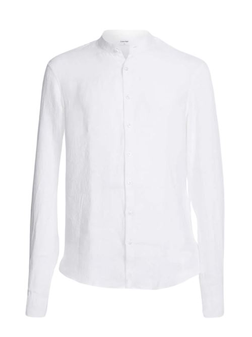 Camicia uomo bianca in lino Calvin Klein | K10K1095110K4